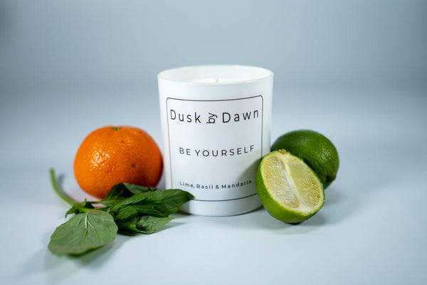Be Yourself - Lime Basil & Mandarin Soy Candle - Dusk by Dawn