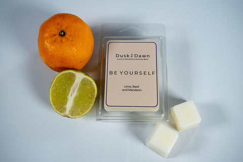 Be Yourself - Lime Basil & Mandarin Soy Wax Melt Cubes - Dusk by Dawn