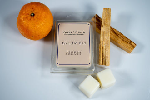 Dream Big - Mandarin & Sandalwood Soy Wax Melt Cubes - Dusk by Dawn