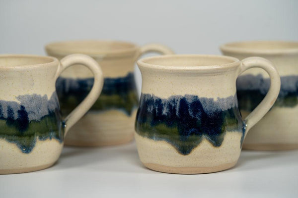 Hand Made Ceramic Impressionist Mug - Dusk by Dawn