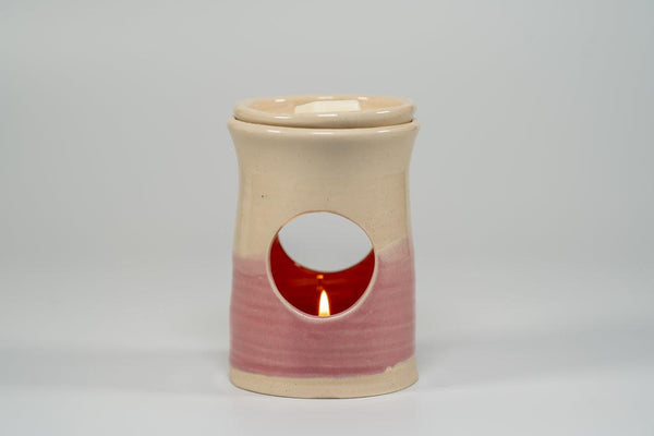 Hand Made Ceramic Wax Warmer - Pink - Dusk by Dawn