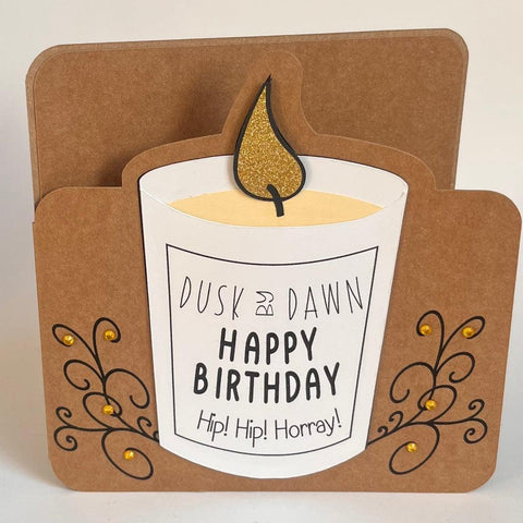 Happy Birthday Day Card - Candle Theme - Dusk by Dawn