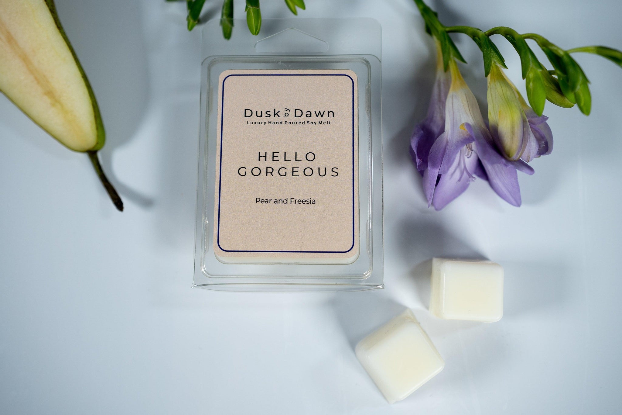 Hello Gorgeous - Pear & Freesia Soy Wax Melt Cubes - Dusk by Dawn