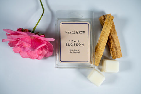 Jean Blossom - Lily, Rose & Sandalwood Soy Wax Melt Cubes - Dusk by Dawn