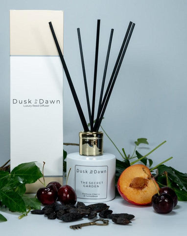 The Secret Garden - Damson, Cherry & Tonka Bean Reed Diffuser - Dusk by Dawn