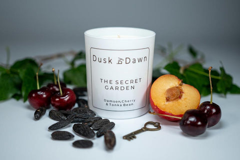 The Secret Garden - Damson, Cherry & Tonka Bean Soy Candle - Dusk by Dawn