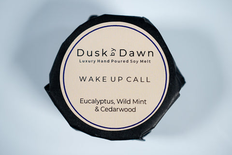 Wake Up Call - Eucalyptus, Wild Mint & Cedarwood Soy Wax Melt - Dusk by Dawn