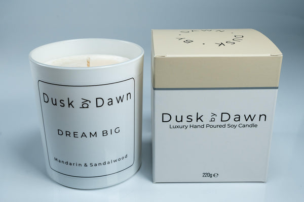 Dream Big - Mandarin & Sandalwood Soy Candle - Dusk by Dawn