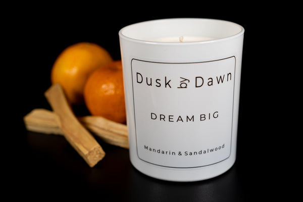 Dream Big - Mandarin & Sandalwood Soy Candle - Dusk by Dawn