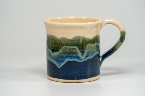 Hand Made Ceramic Sea Sand & Sky Tankard - Dusk by Dawn