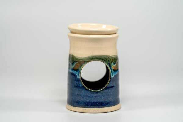Hand Made Ceramic Wax Warmer - Blue - Dusk by Dawn