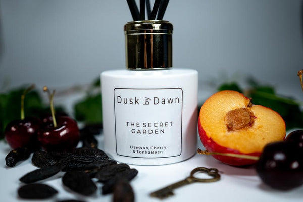 The Secret Garden - Damson, Cherry & Tonka Bean Reed Diffuser - Dusk by Dawn