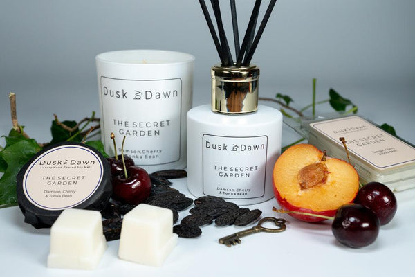 The Secret Garden - Damson, Cherry & Tonka Bean Reed Diffuser - Dusk by Dawn